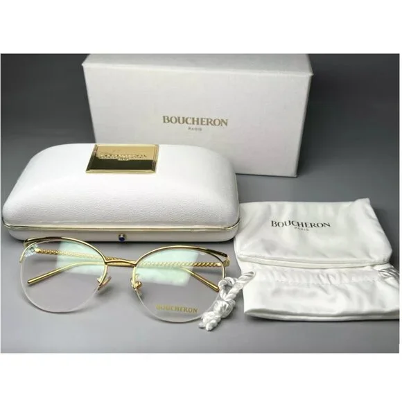 Boucheron 56mm Cat Eye Frames - BC0059O - Gold - Picture 6 of 7
